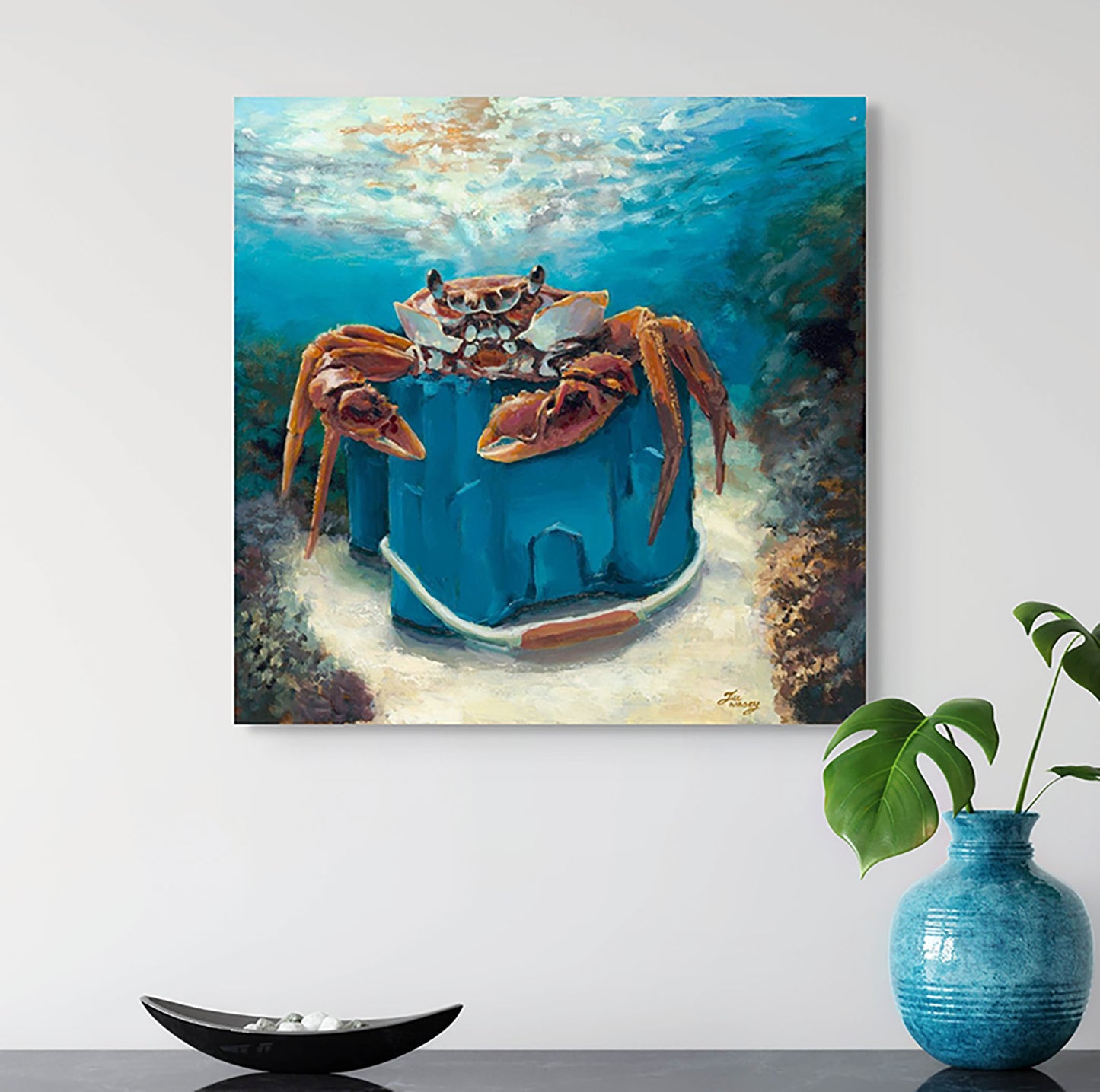 Crabby Kingdom - Fine Art Canvas Print, Stretched & Unframed