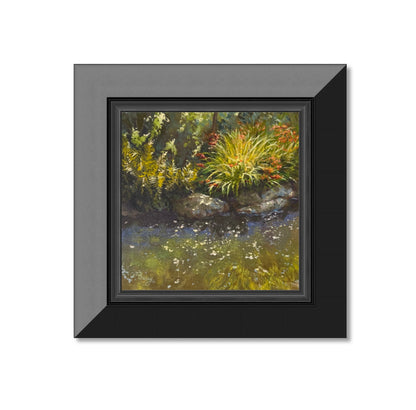 Secret Oasis Original Gouache (en plein air)